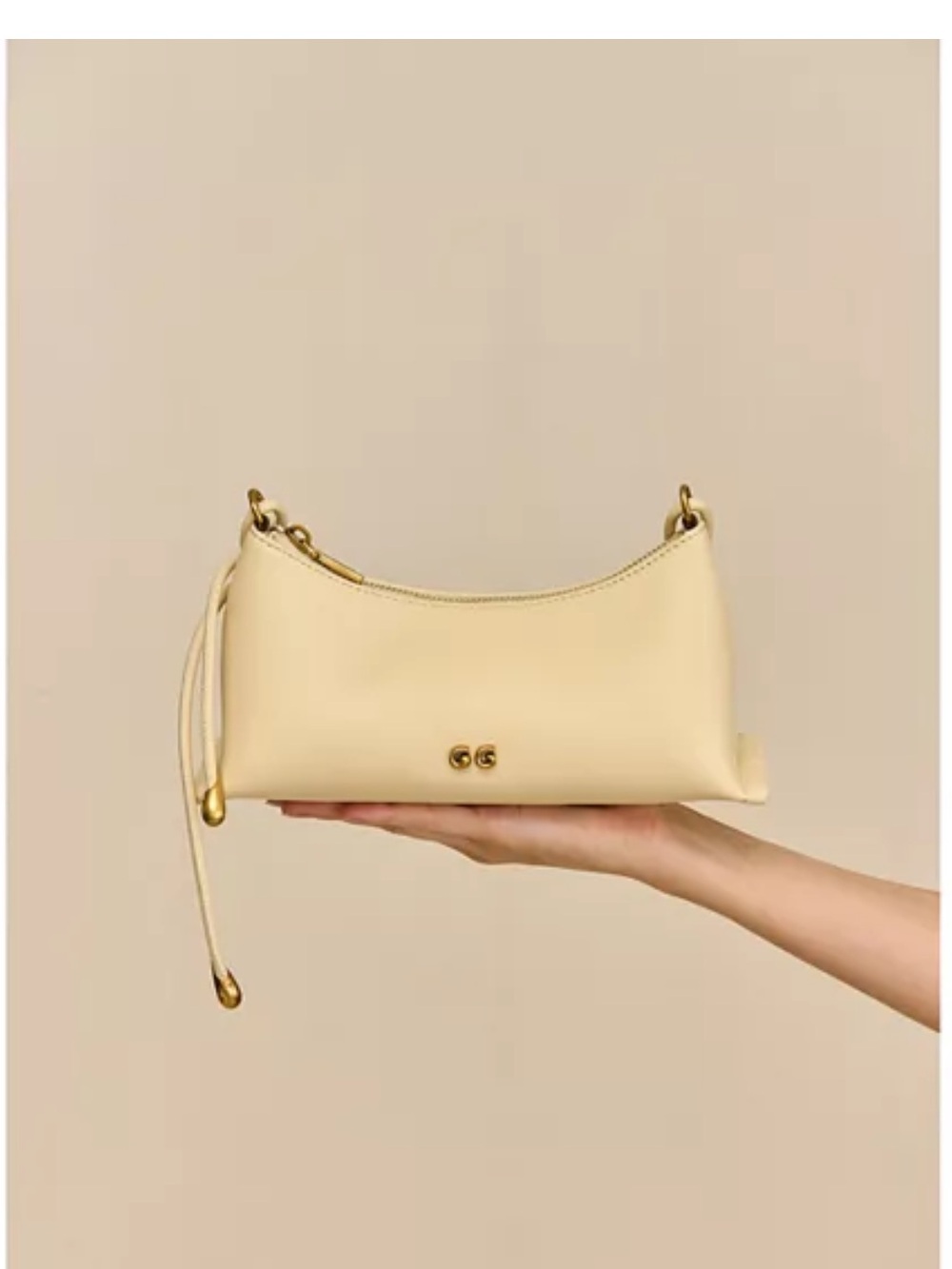 CULT GAIA Yellow Shoulder Bag with Braided Strap - Picture 10 of 12